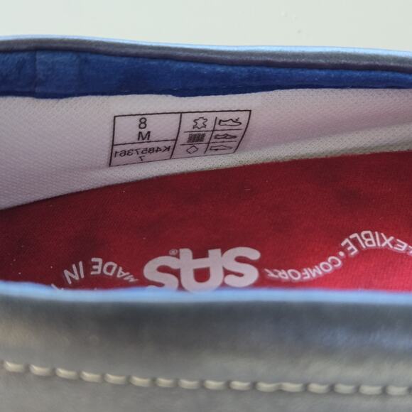 SAS‎ Womens FUNK- SKY Flat Leather Adjustable Comfort USA Shoes Sz 8M - Picture 5 of 6